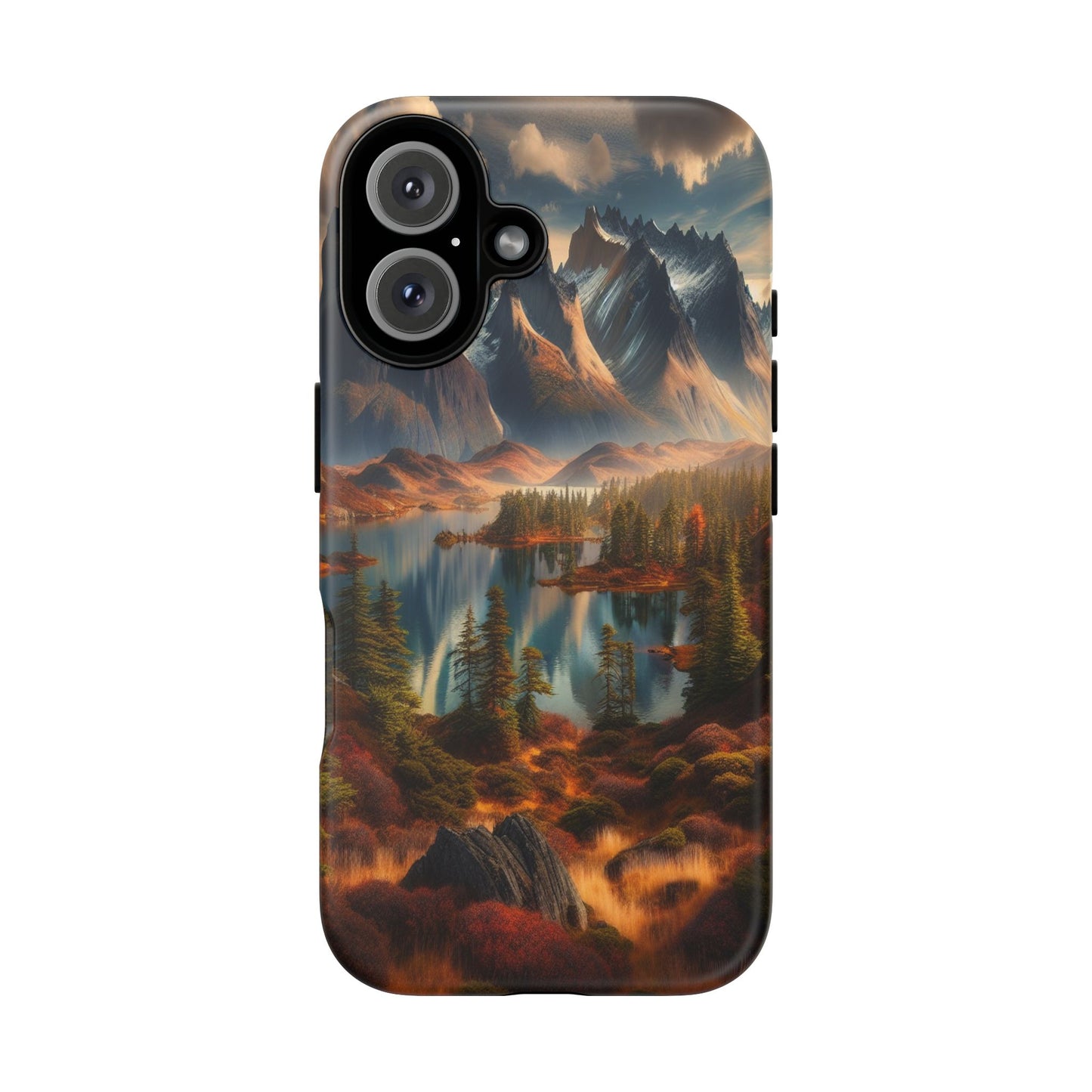 Custom ProtectiveMajestic Peaks and Tranquil WatersIphone Case Compatible With Iphone 16 15 14 - Phone Cover