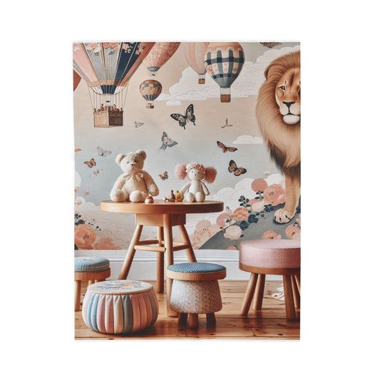 Playful Safari Adventure - Plush Blanket