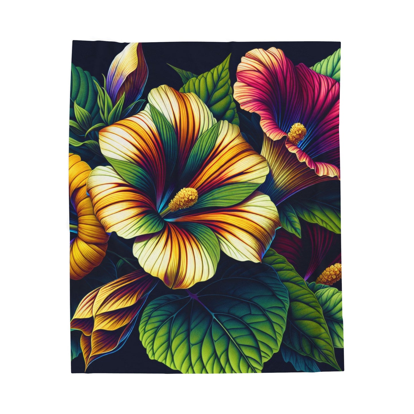 Vivid Petal Infusion- Plush Blanket