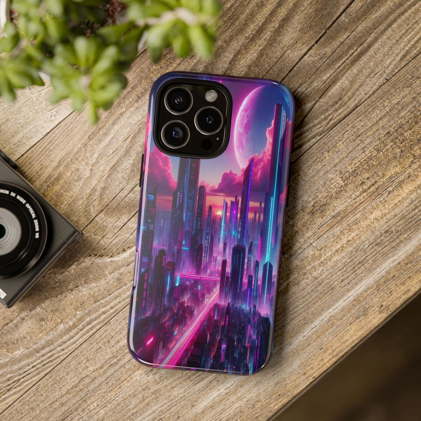 Futuristic Skyline Fantasy - Phone Case