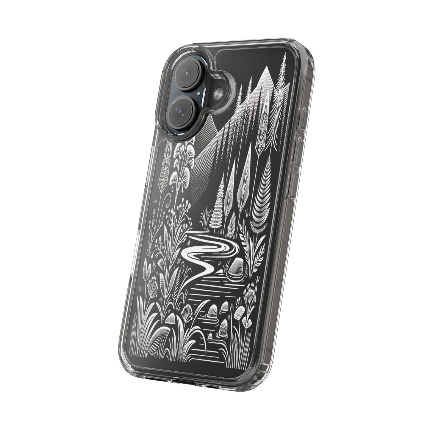 Transparent Alpine Wilderness Pathways Iphone Case Compatible With Iphone 16 15 14 - Clear Phone Cover