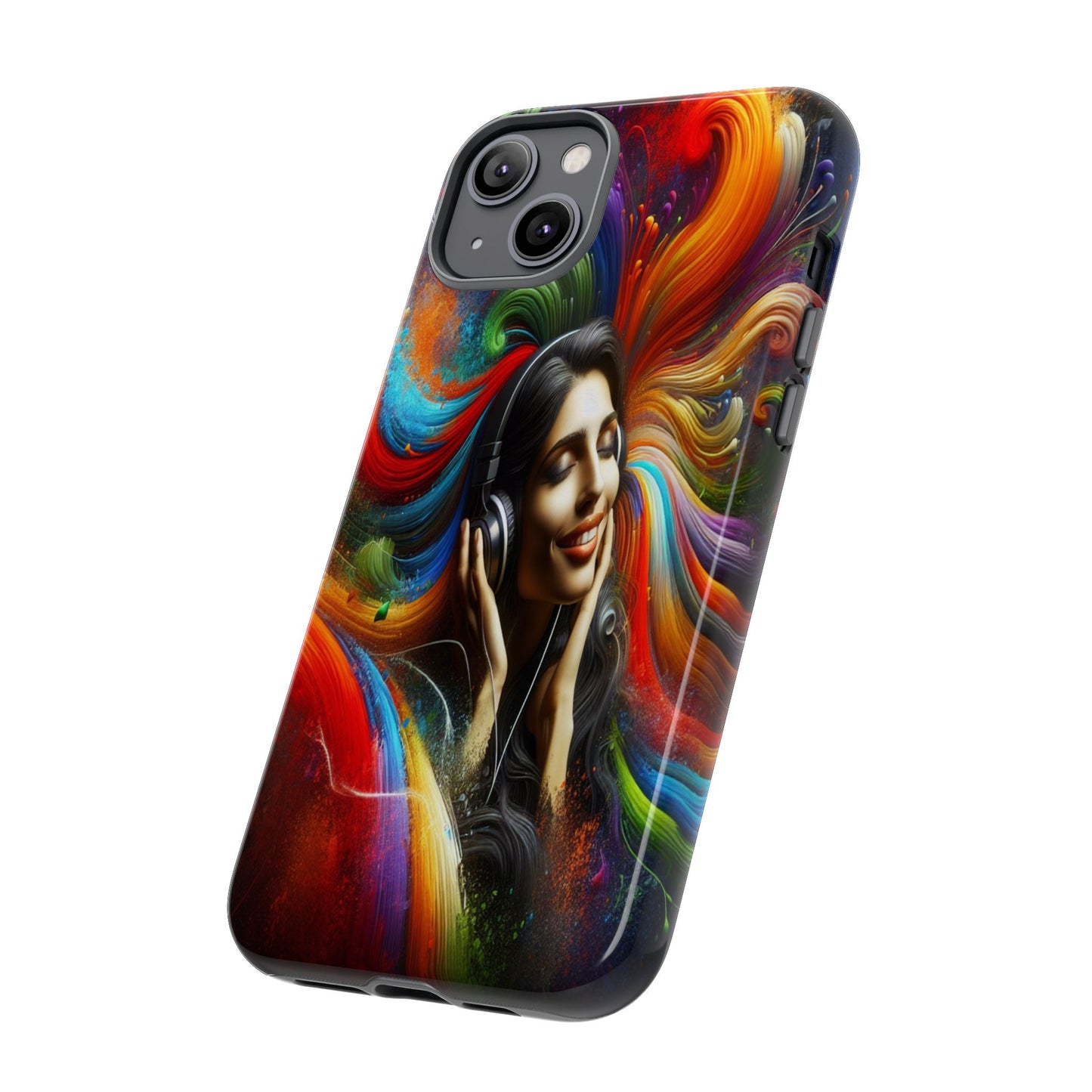 Protective Harmony in Color and Sound Iphone Case Compatible With Iphone 16 15 14 - Phone Cover