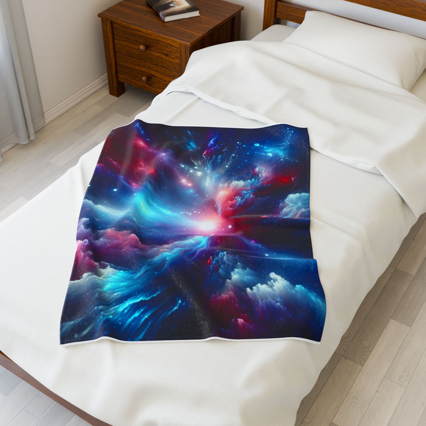 Cosmic Energy Burst - Plush Blanket