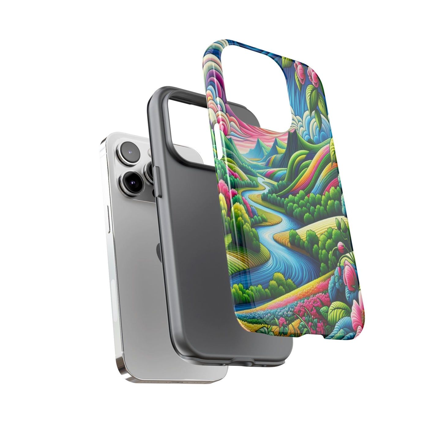 Colorful Landscape Fantasy - Phone Case