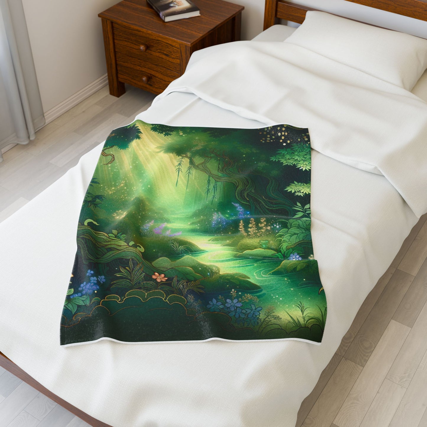Enchanted Glade Radiance - Plush Blanket