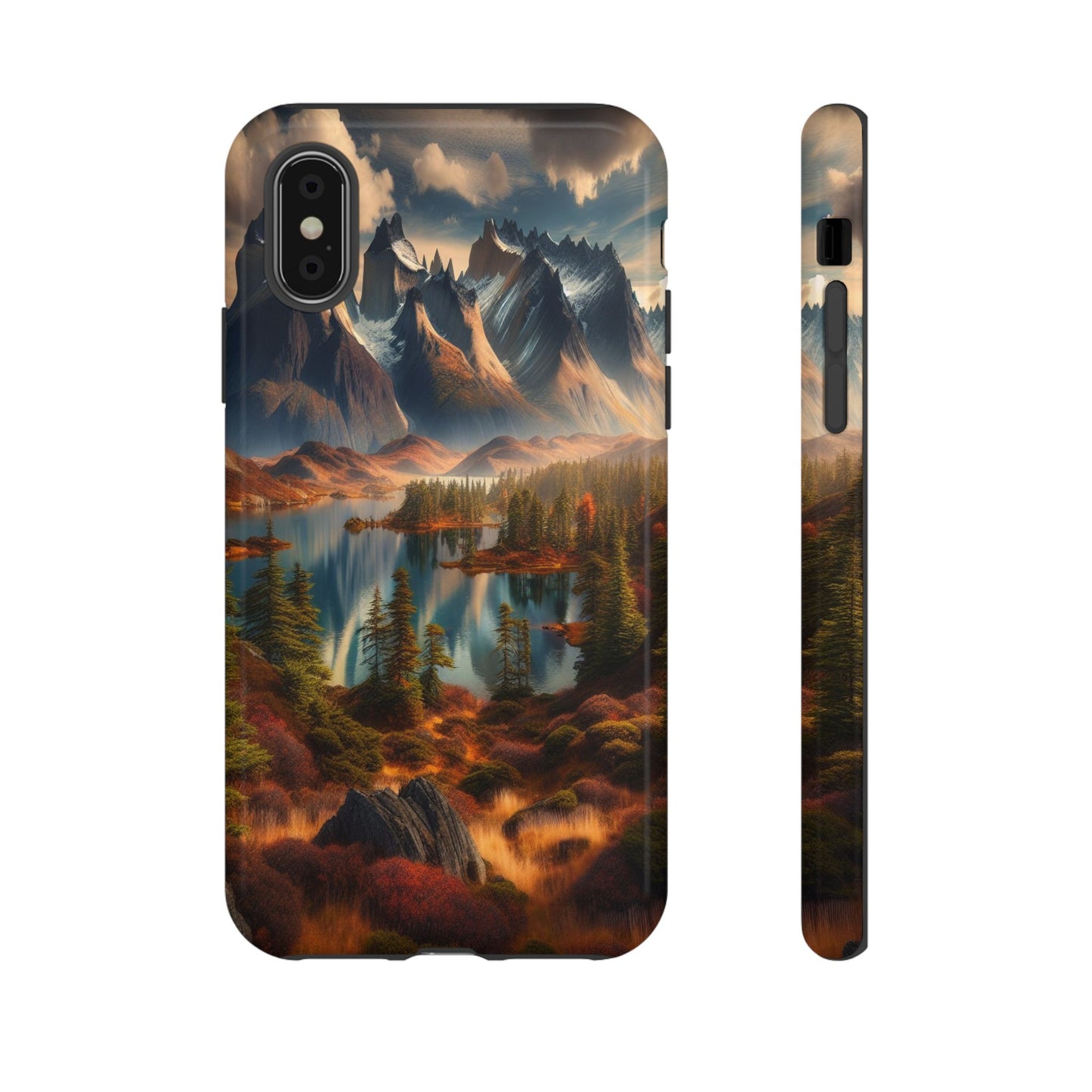 Custom ProtectiveMajestic Peaks and Tranquil WatersIphone Case Compatible With Iphone 16 15 14 - Phone Cover