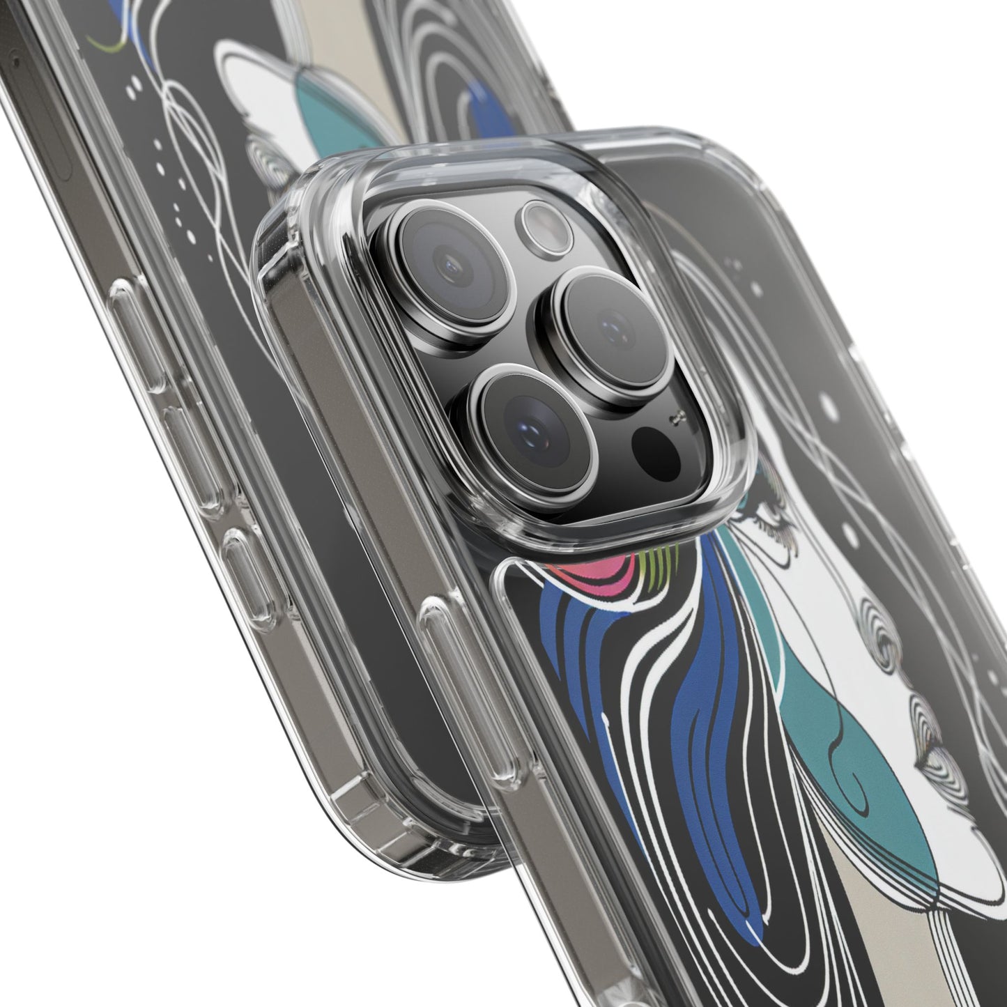 Transparent Portrait of Imagination Iphone Case Compatible With Iphone 16 15 14 - Clear Phone Cover