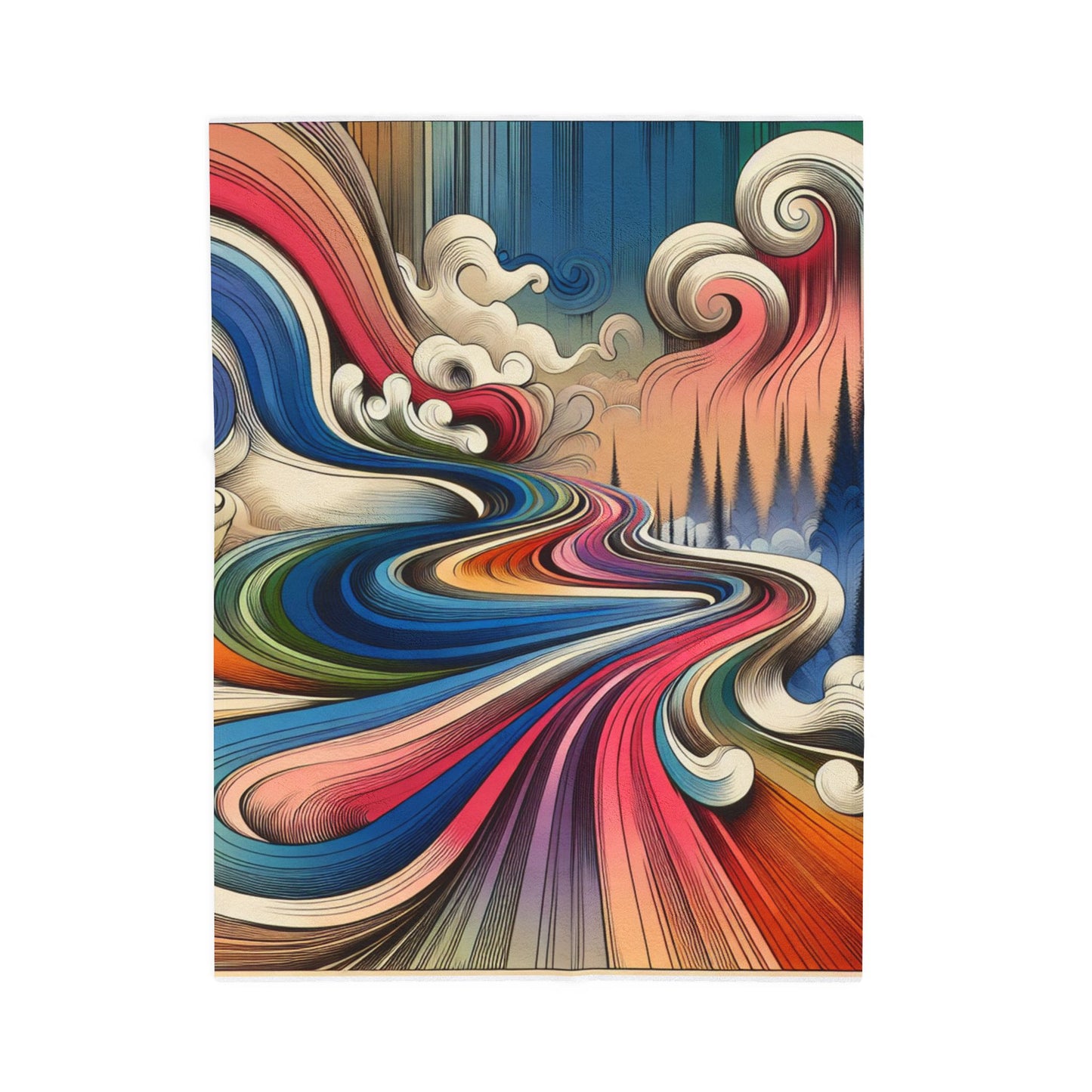 Flowing Visions - Plush Blanket