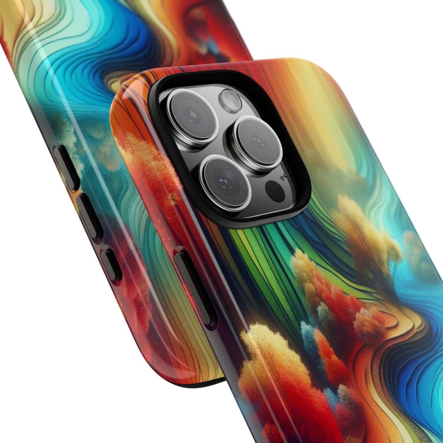 Protective River of Colors Iphone Case Compatible With Iphone 16 15 14 - Iphone Cover