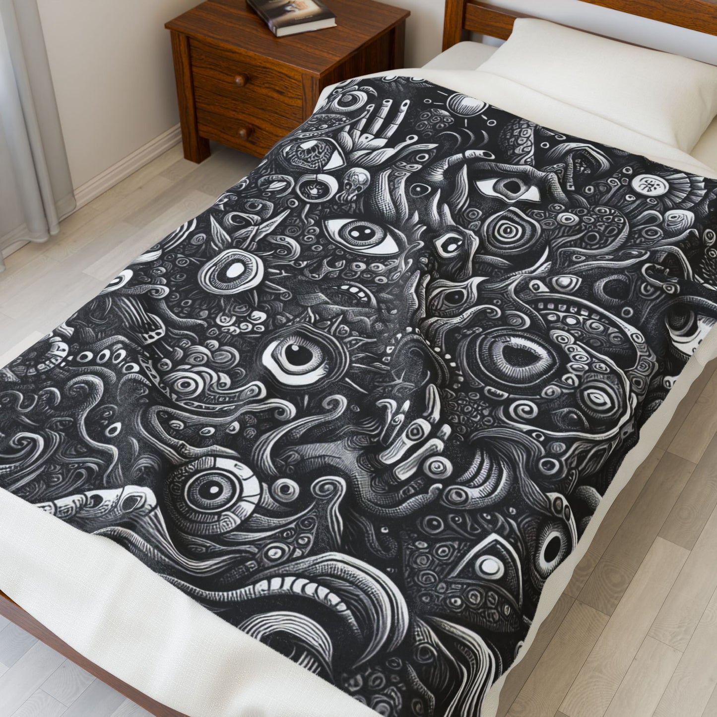 Eccentric Visionary Maze - Plush Blanket