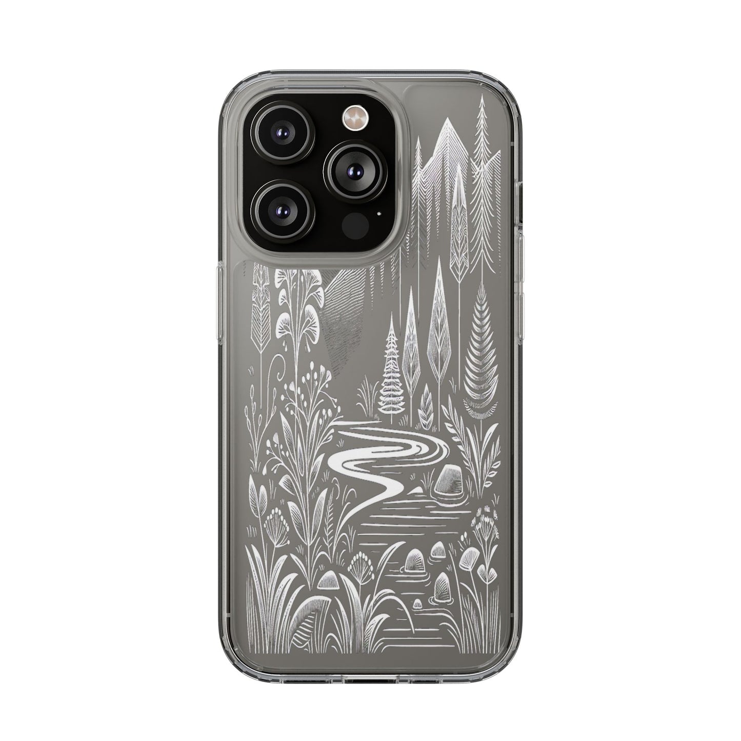 Transparent Alpine Wilderness Pathways Iphone Case Compatible With Iphone 16 15 14 - Clear Phone Cover