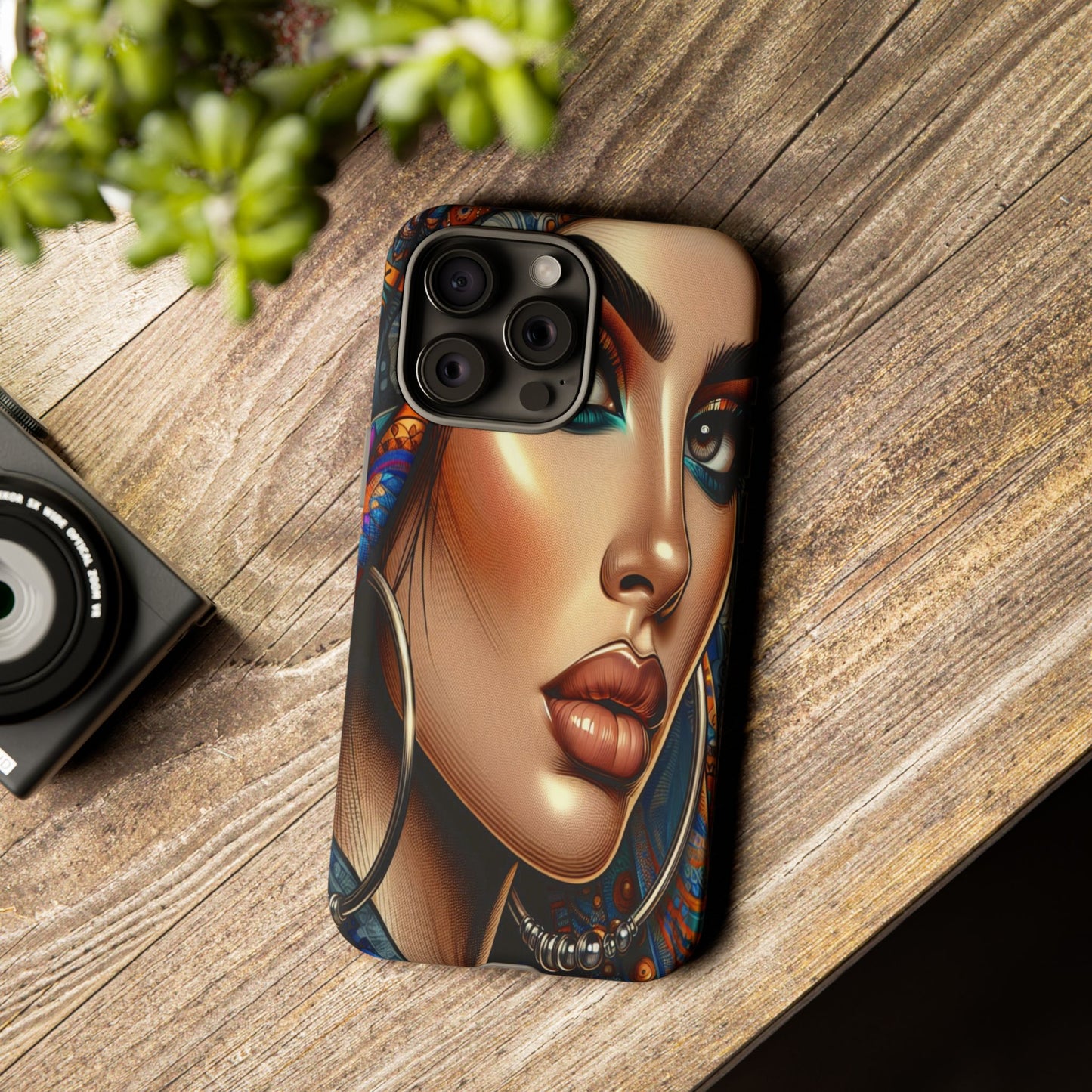 Protective Mystical Portrait in Patterns Iphone Case Compatible With Iphone 16 15 14 - Phone Cover