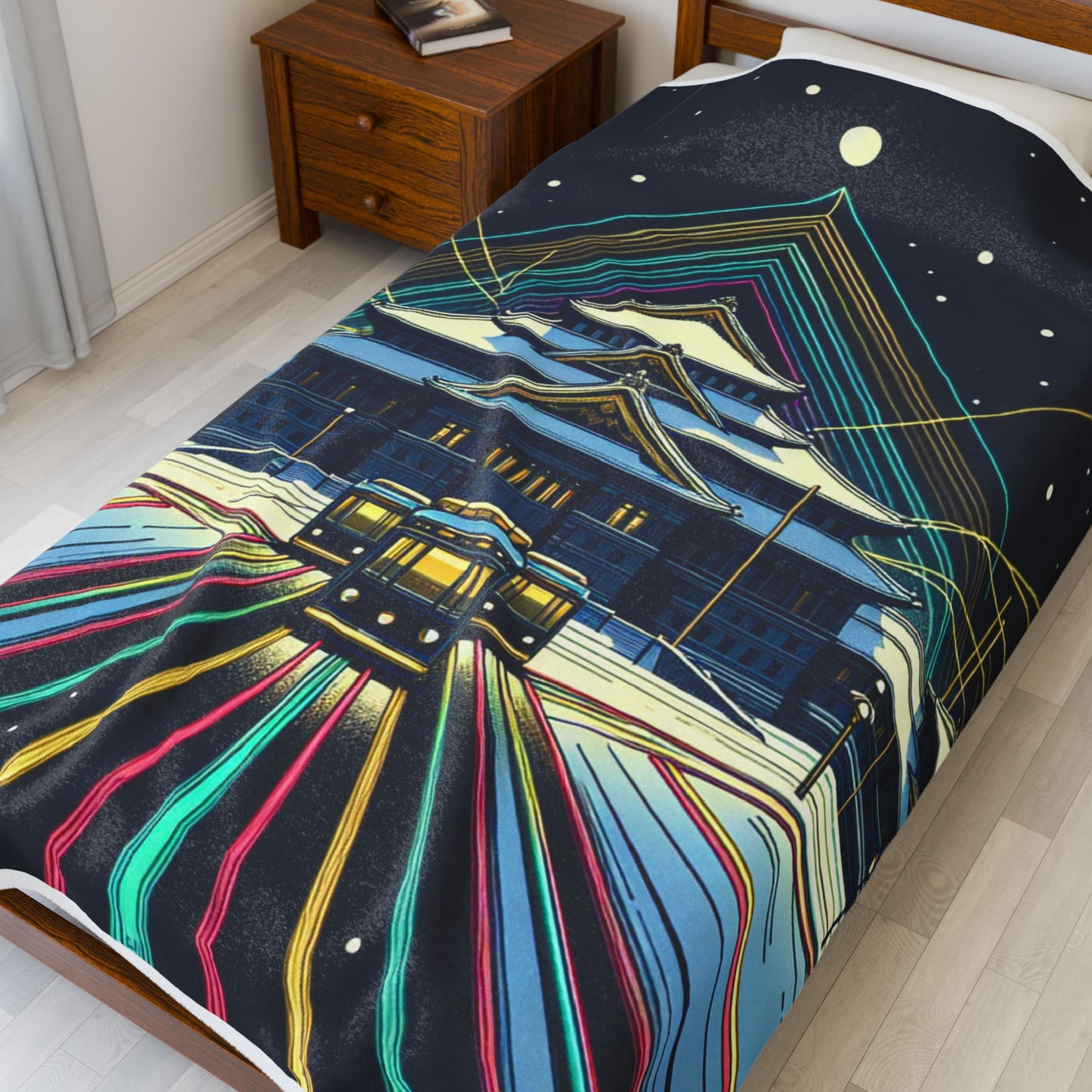 Palace of Light and Snowflakes - Plush Blanket