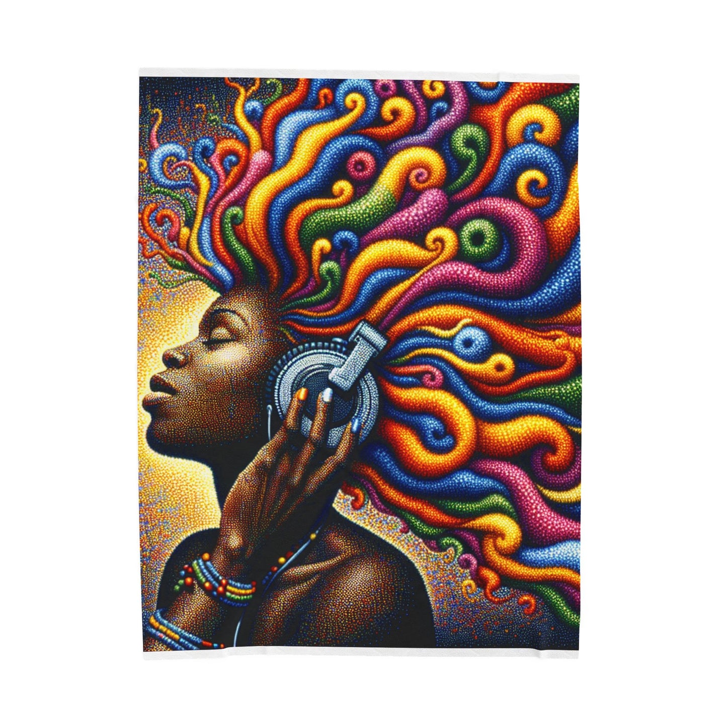 Harmony of Sound and Spirit - Plush Blanket
