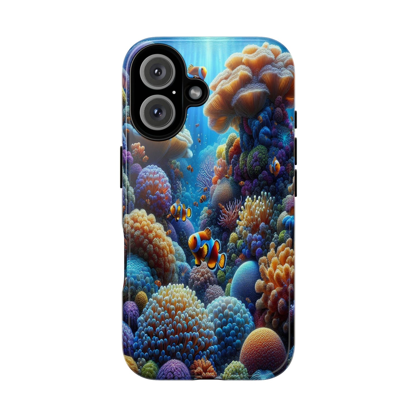 Custom ProtectiveUnderwater Paradise Alive with ColorIphone Case Compatible With Iphone 16 15 14 - Phone Cover