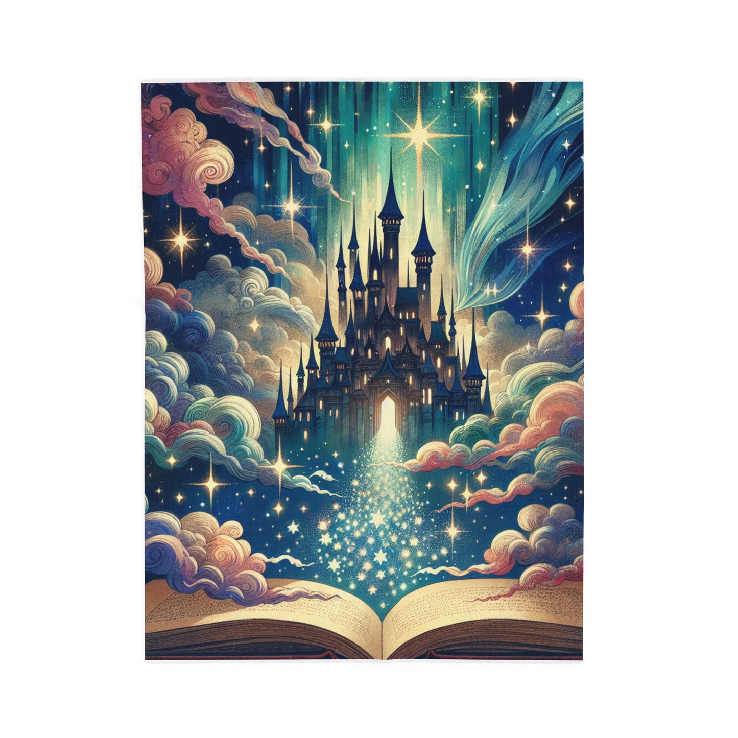 Enchanted Nightfall Tales - Plush Blanket