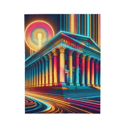 Neoclassical Pulse- Plush Blanket
