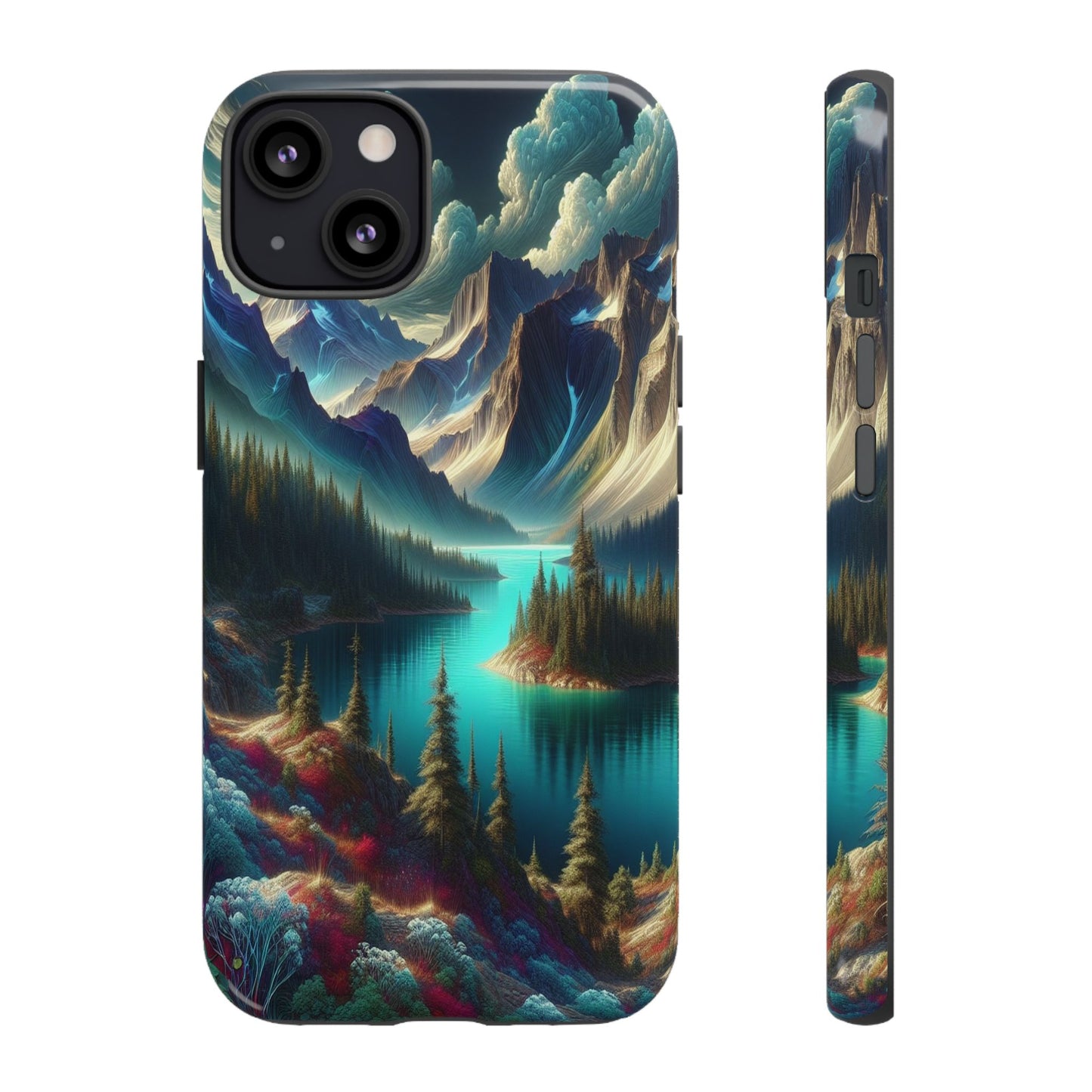 Custom ProtectiveMajestic Peaks and Tranquil WatersIphone Case Compatible With Iphone 16 15 14 - Phone Cover