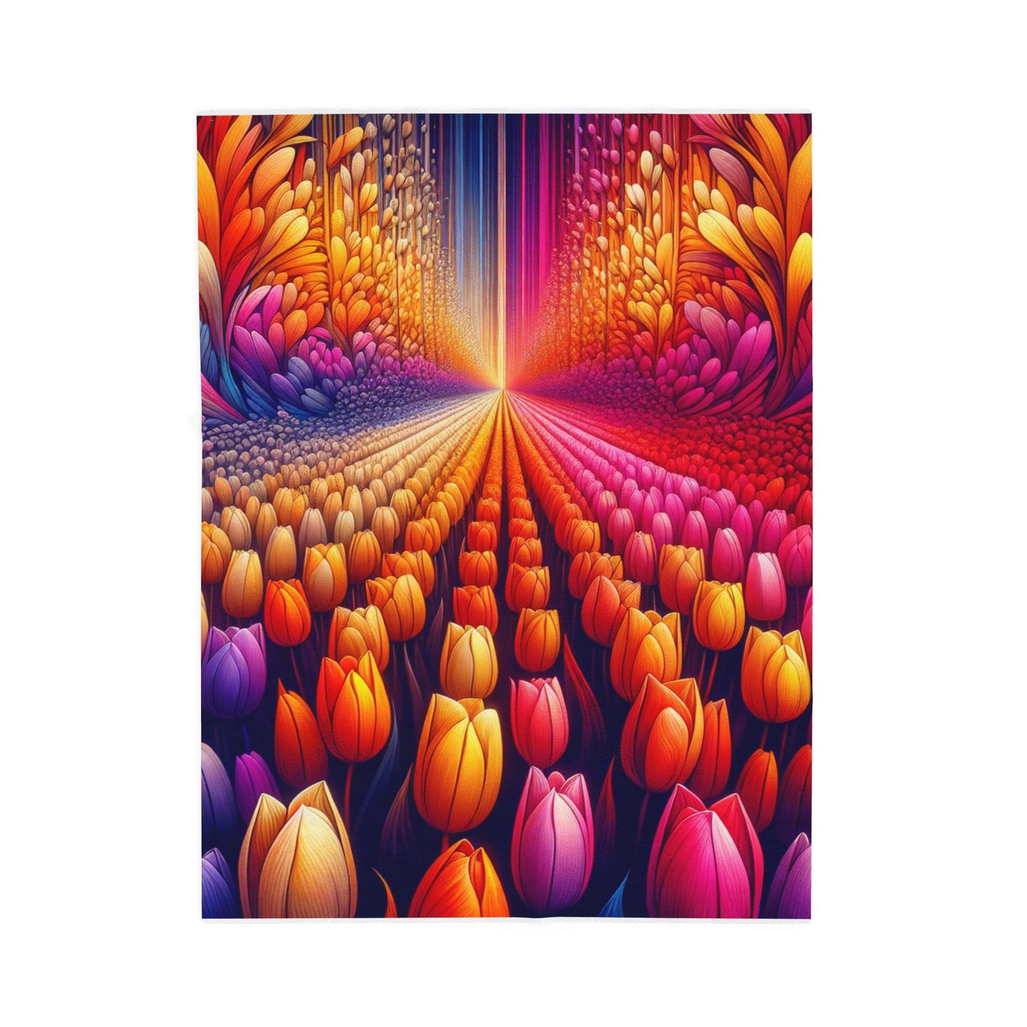 Petals of Illusion - Plush Blanket