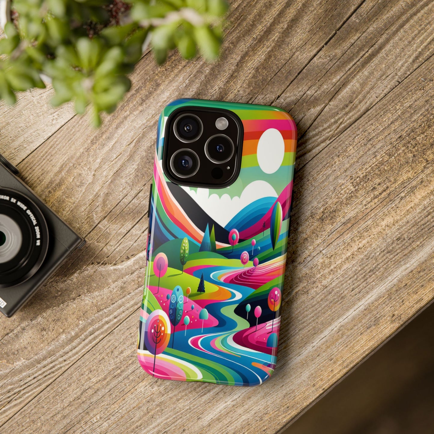 Colorful Landscape Journey - Phone Case