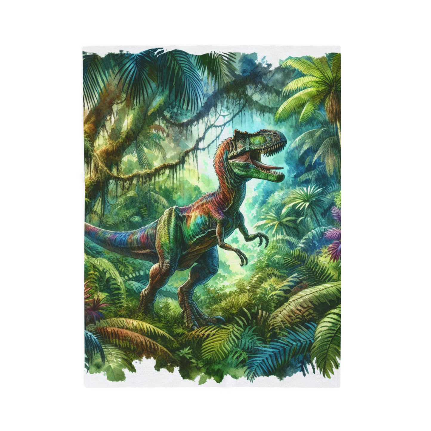 Roar of the Ancient Forest - Plush Blanket