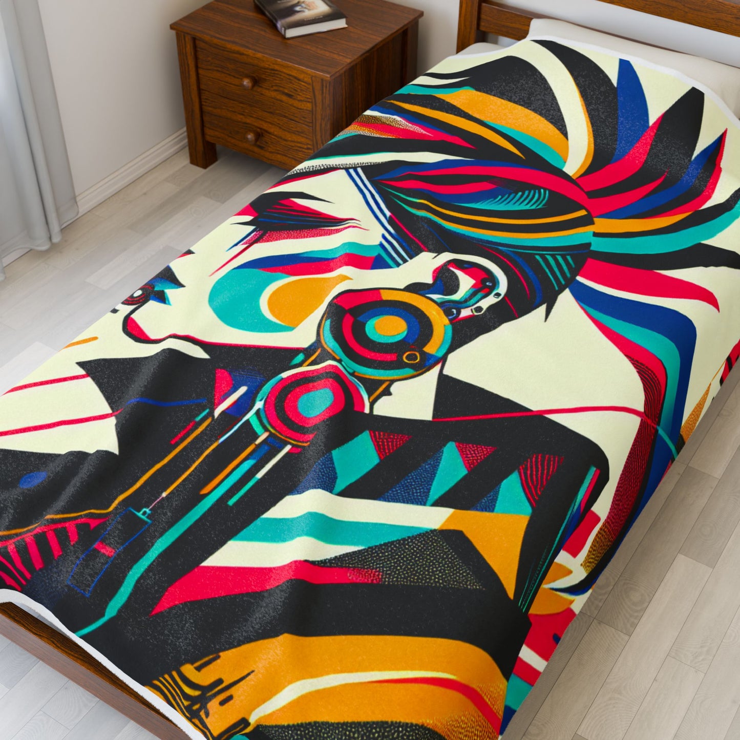 Punk Vibes in Motion - Plush Blanket