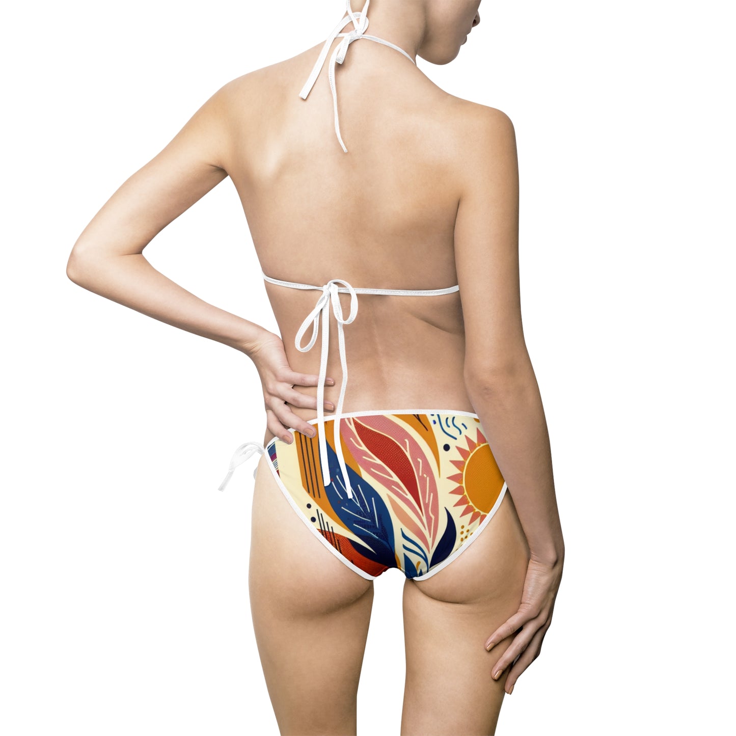 Women's Patterned Warmth of Nature Bikini Swimsuit