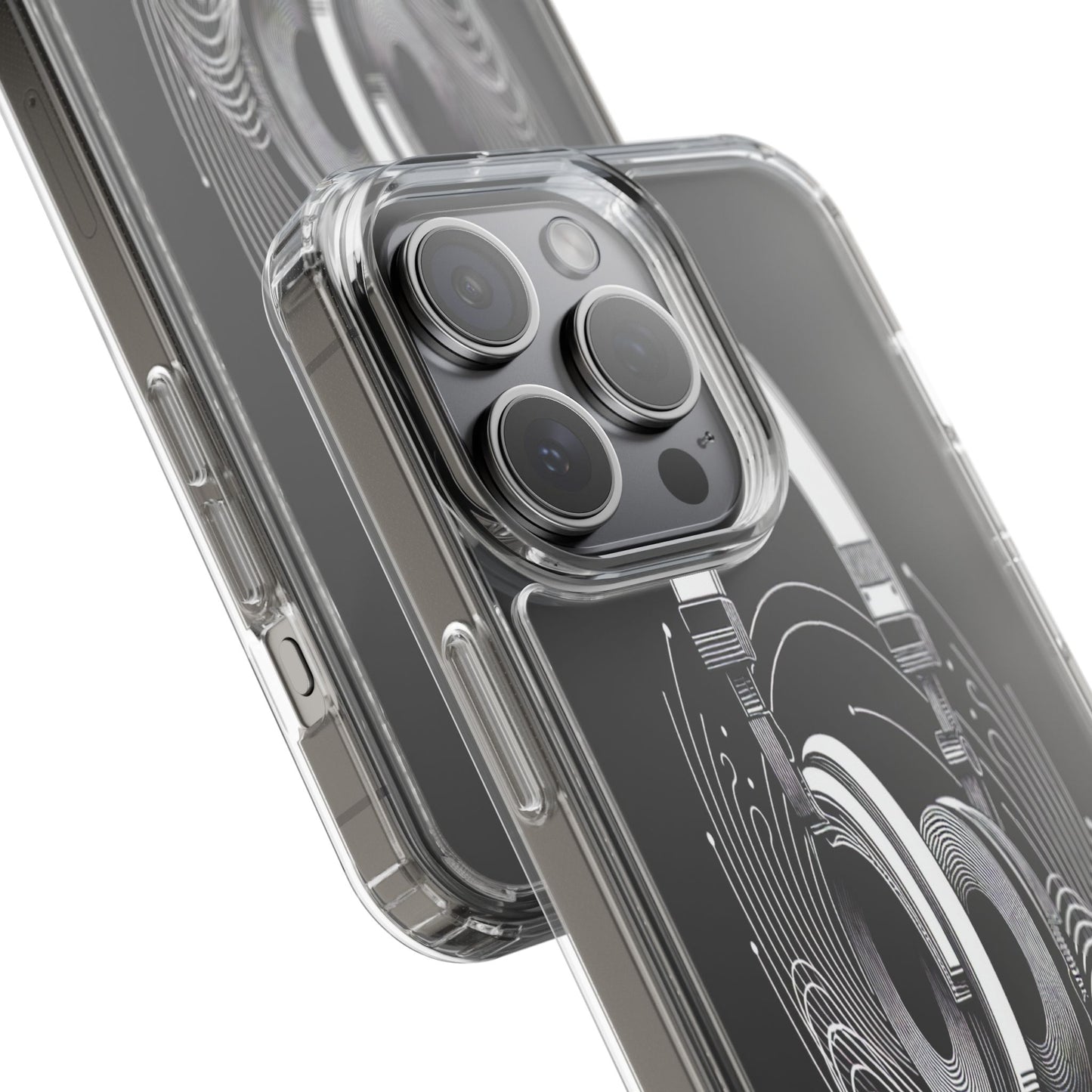 Transparent Sound Waves Unleashed Iphone Case Compatible With Iphone 16 15 14 - Clear Phone Cover