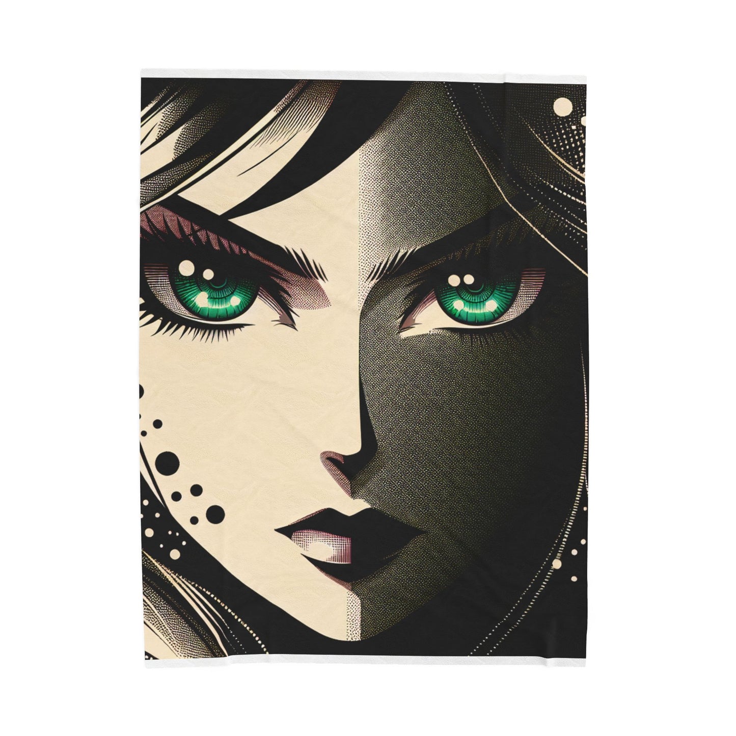 Mystique in Contrast - Plush Blanket