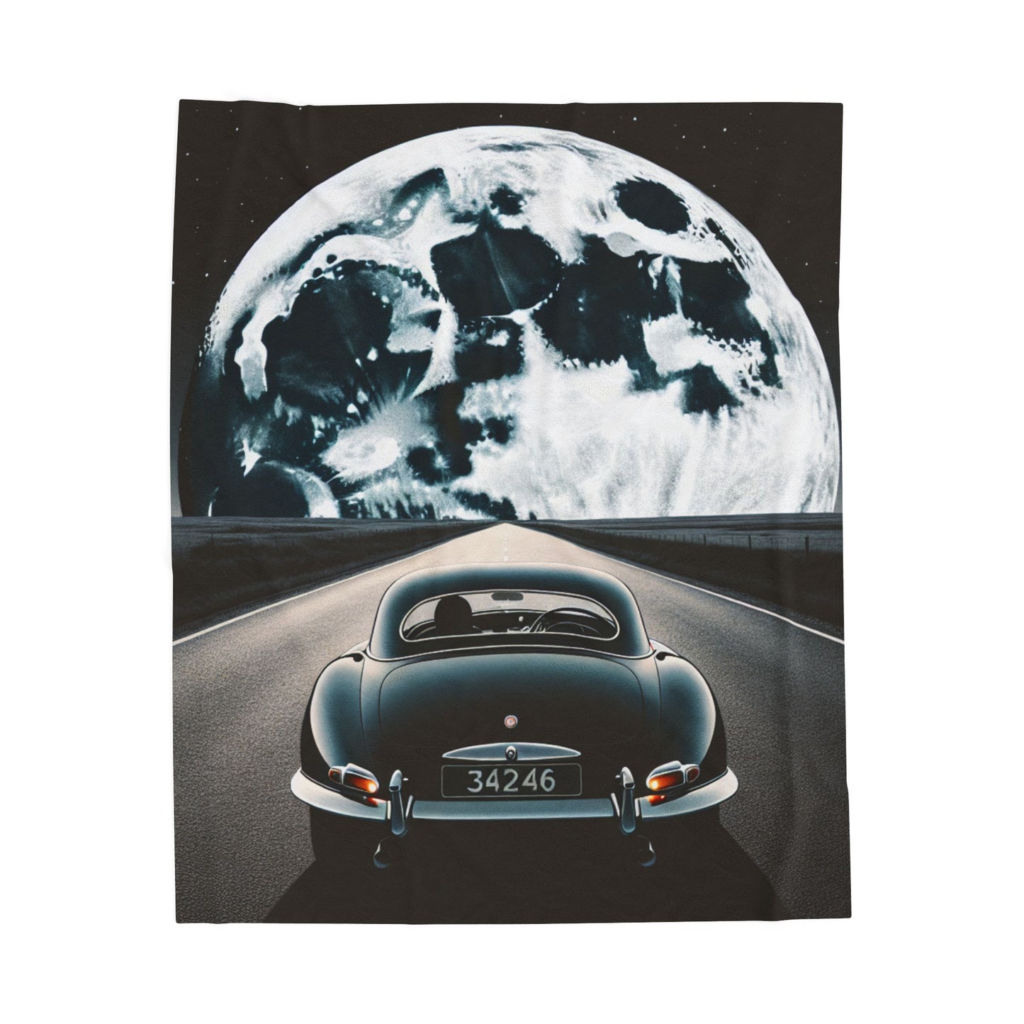 Lunar Road Trip- Plush Blanket