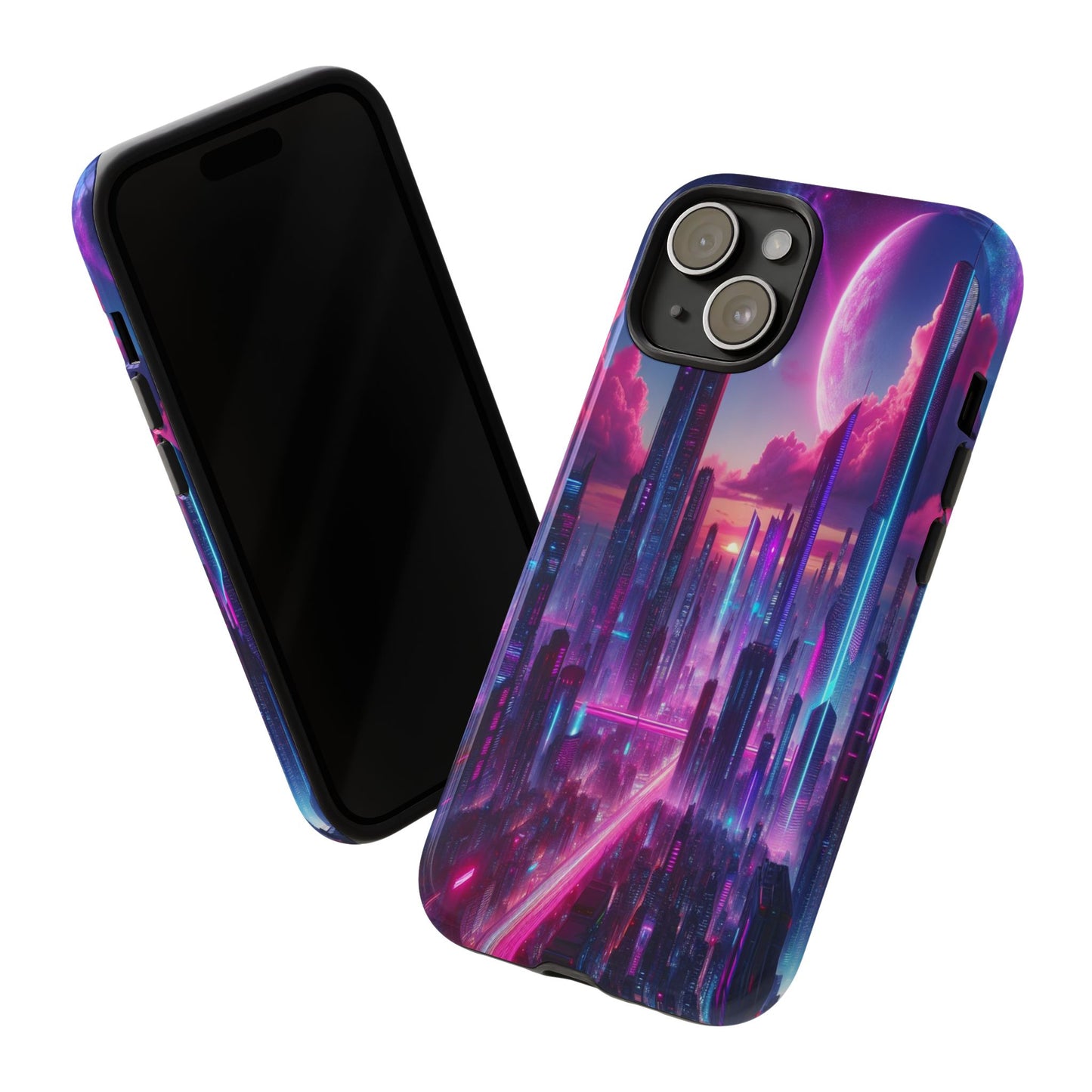 Futuristic Skyline Fantasy - Phone Case