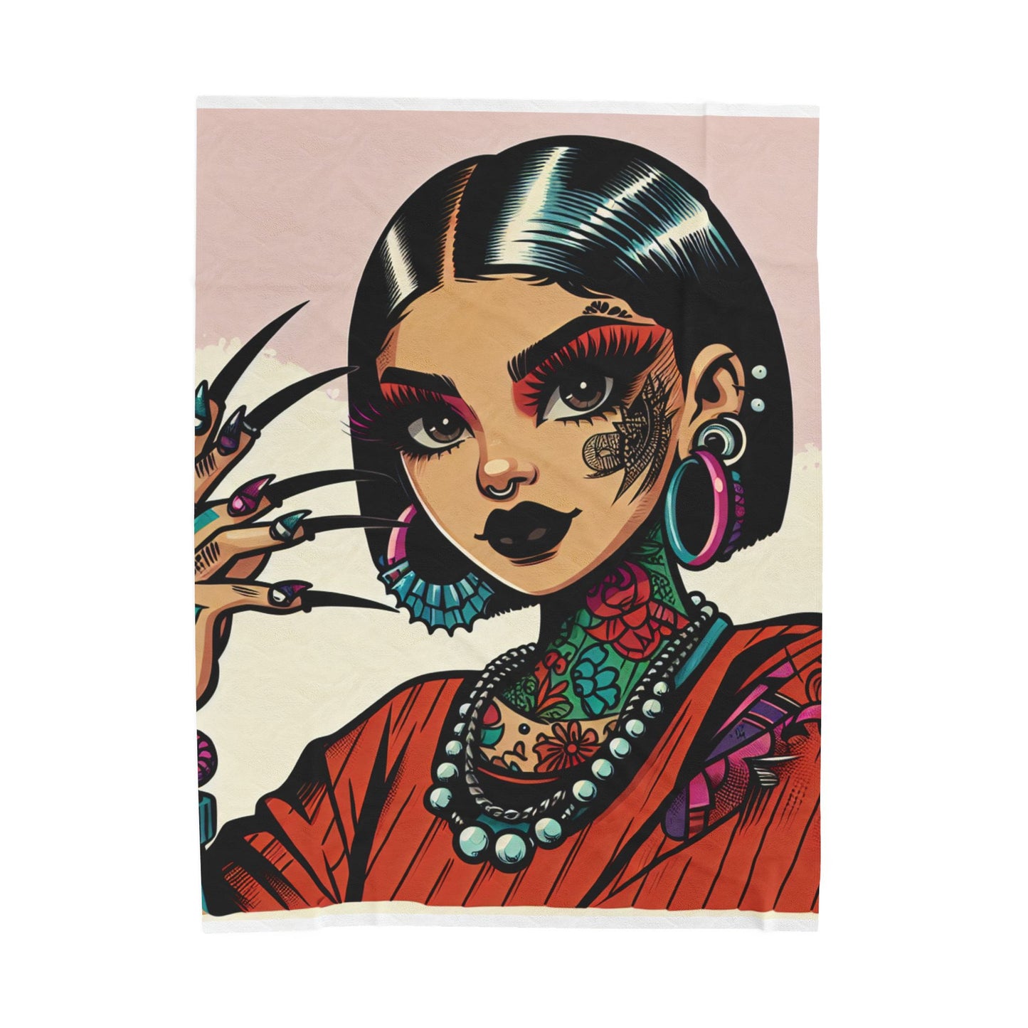 Tattooed Chic Icon - Plush Blanket