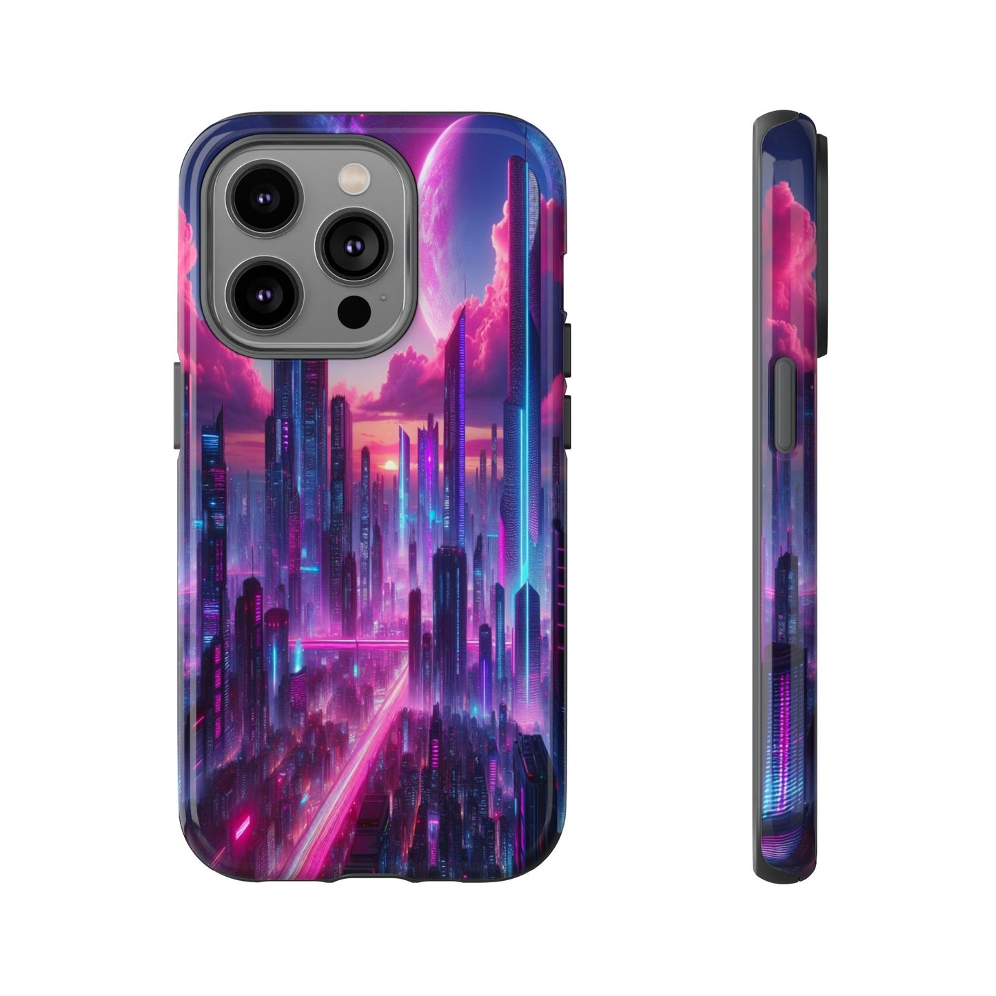 Futuristic Skyline Fantasy - Phone Case