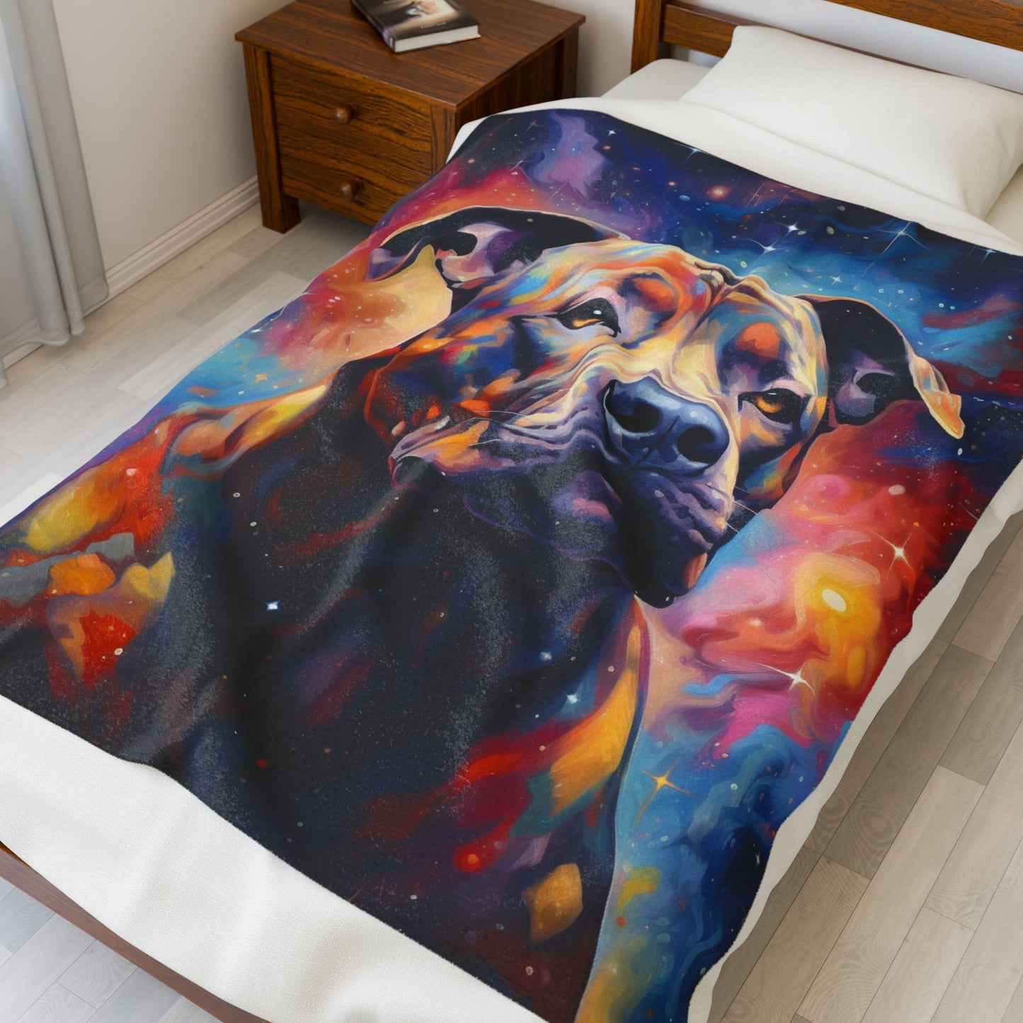 Canine Amidst the Stars- Plush Blanket
