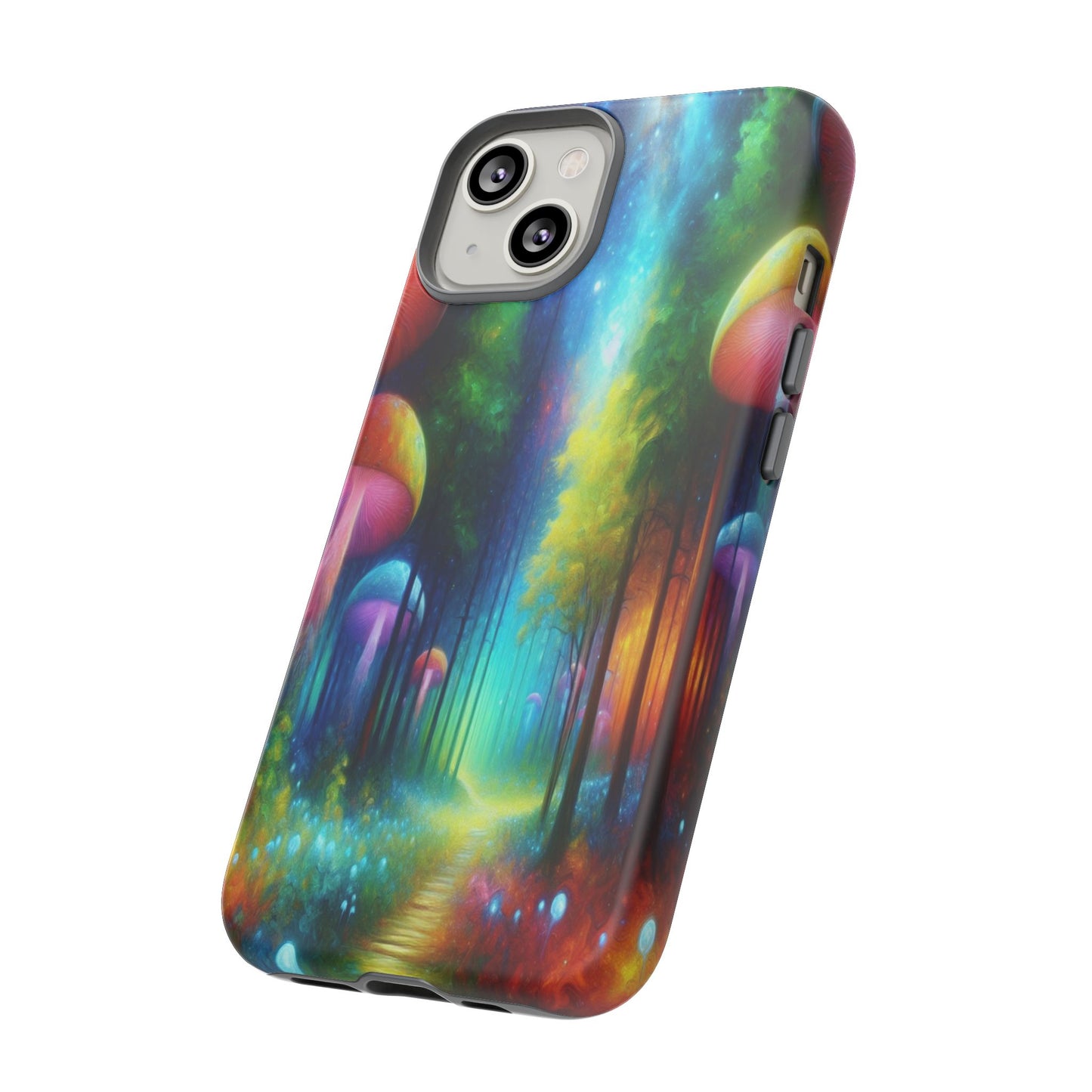 Mushroom Pathway in a Mystical Forest - Phone Case