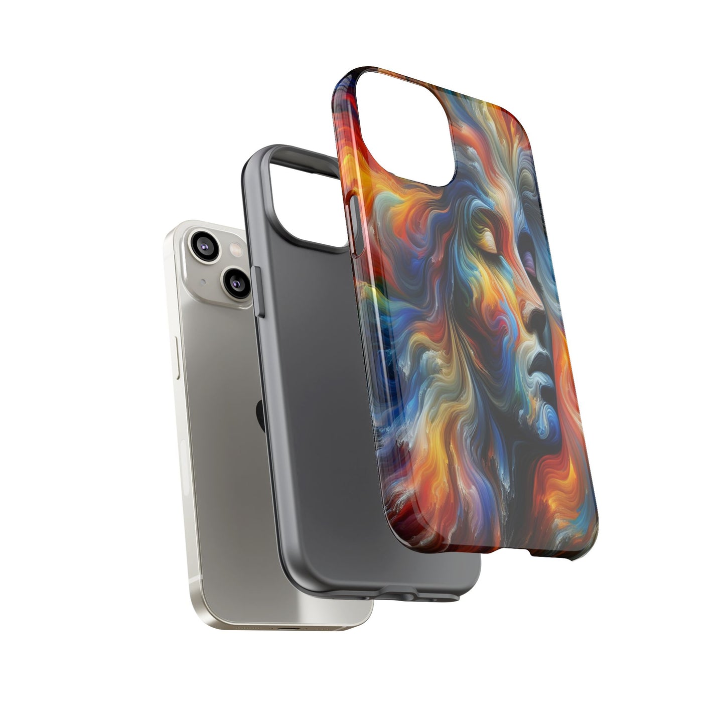 Custom Protective Whirlwind of Colors Iphone Case Compatible With Iphone 16 15 14 - Phone Cover