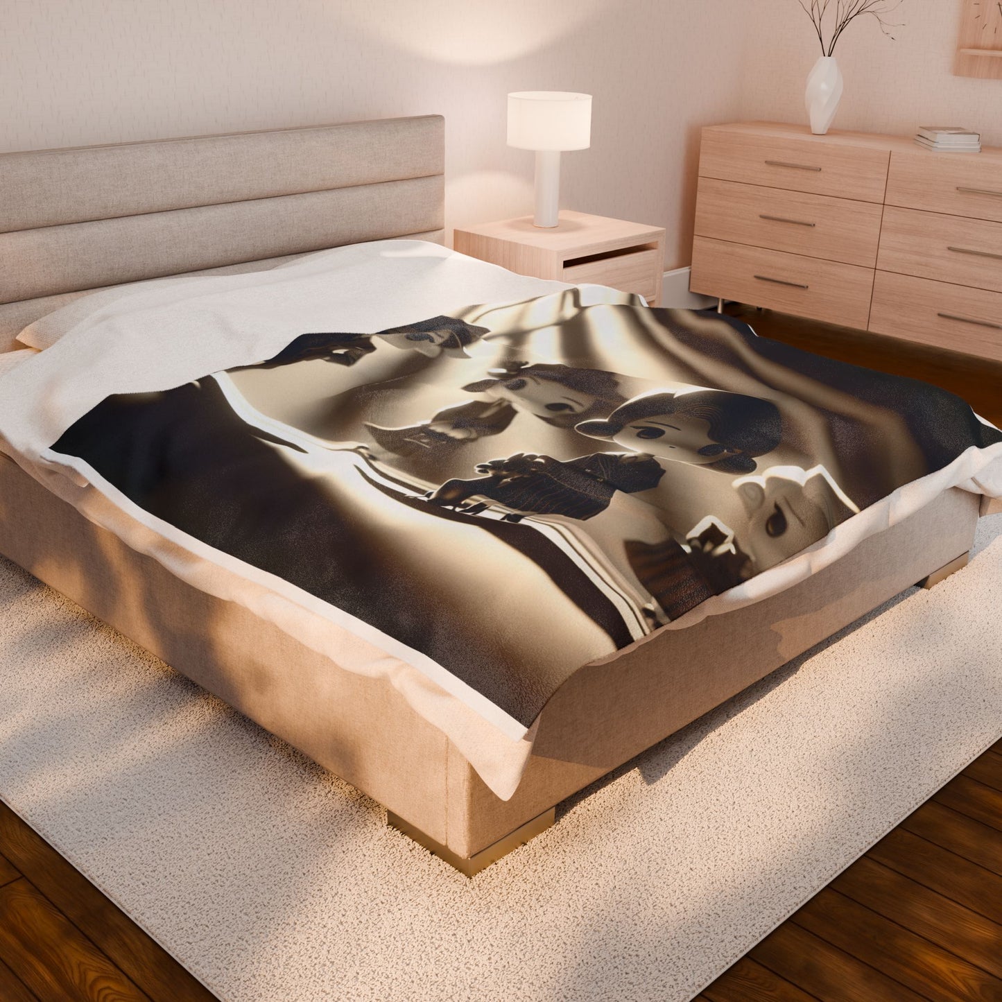 Mystery and Shadows - Plush Blanket