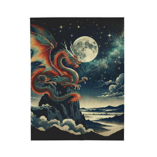 Dragon's Night Watch - Plush Blanket