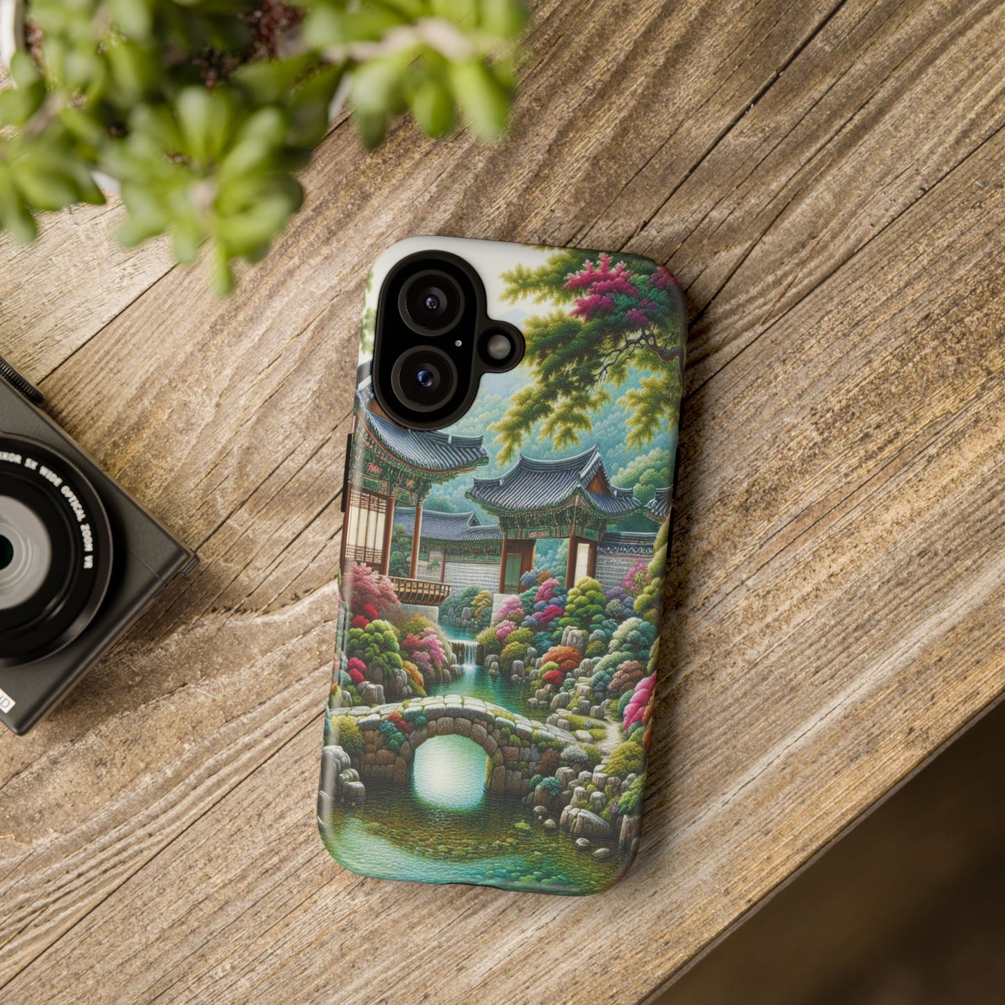 Custom ProtectiveTranquil Garden RetreatIphone Case Compatible With Iphone 16 15 14 - Phone Cover