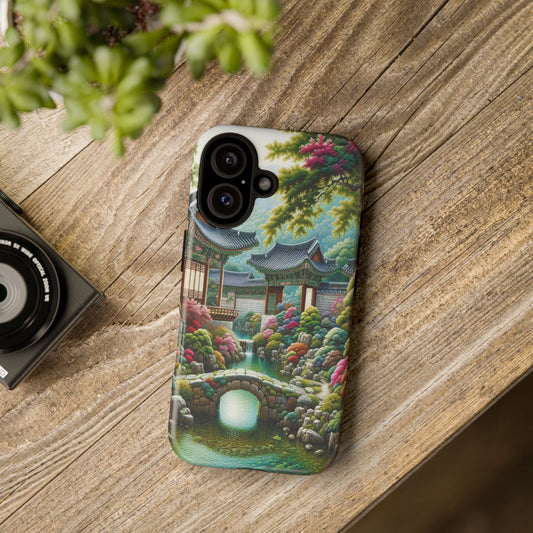 Custom ProtectiveTranquil Garden RetreatIphone Case Compatible With Iphone 16 15 14 - Phone Cover
