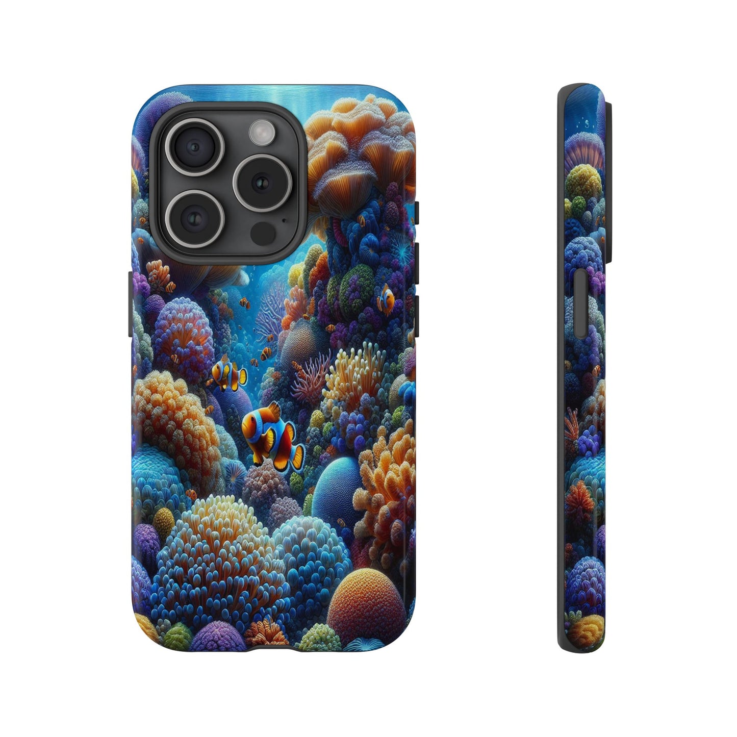 Custom ProtectiveUnderwater Paradise Alive with ColorIphone Case Compatible With Iphone 16 15 14 - Phone Cover
