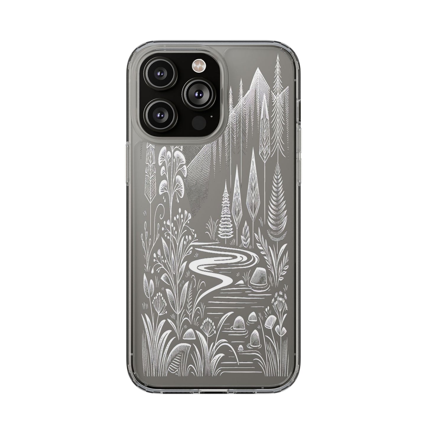 Transparent Alpine Wilderness Pathways Iphone Case Compatible With Iphone 16 15 14 - Clear Phone Cover