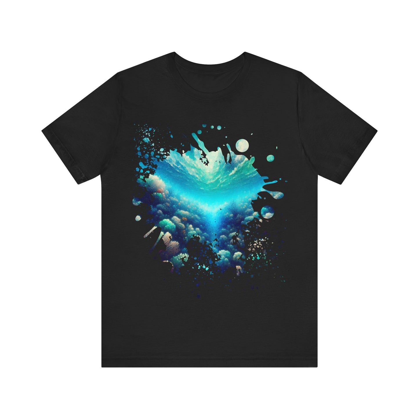 Undersea Adventure in Blue Depths - Jersey Short Sleeve Tee