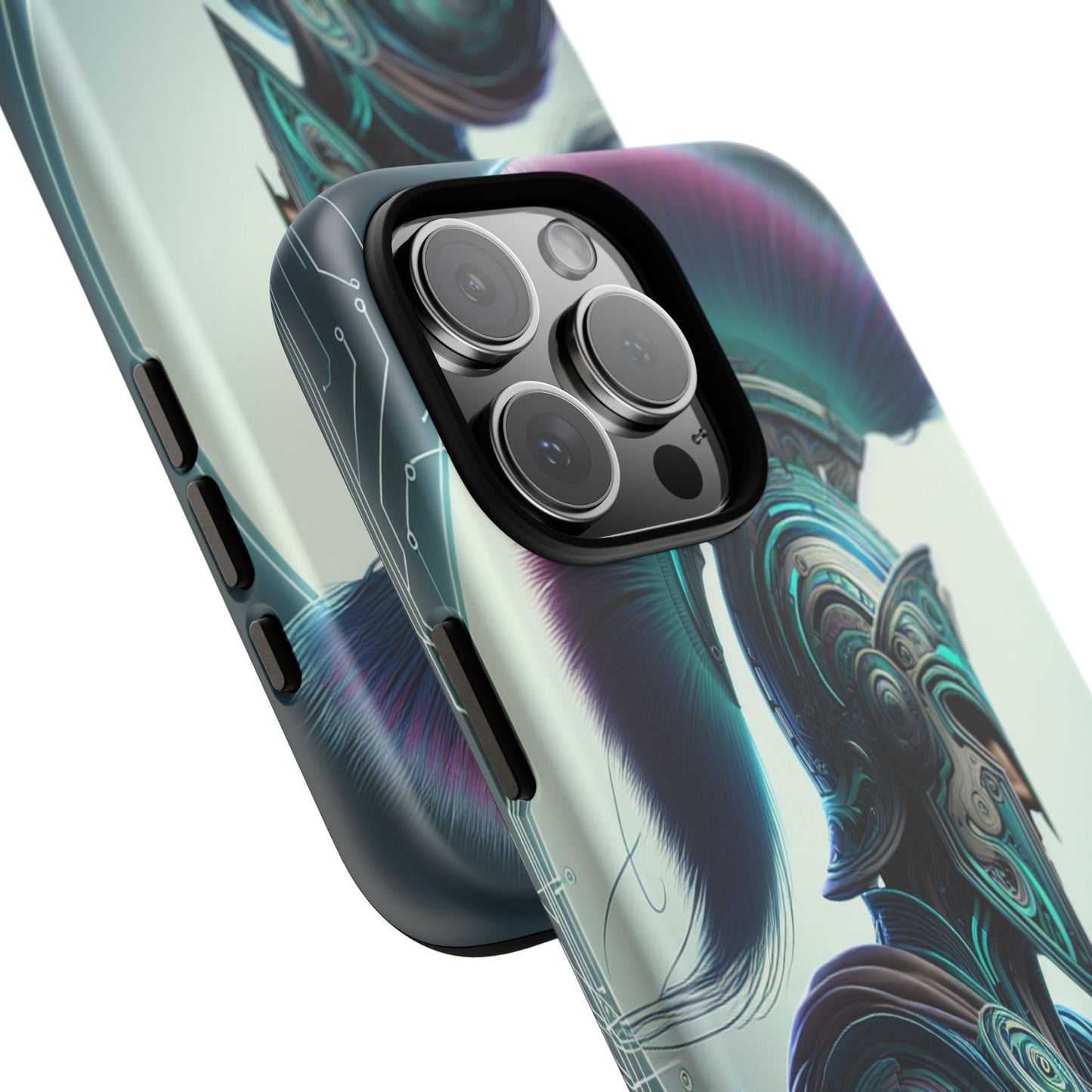 Custom ProtectiveGuardian of the Digital RealmIphone Case Compatible With Iphone 16 15 14 - Phone Cover