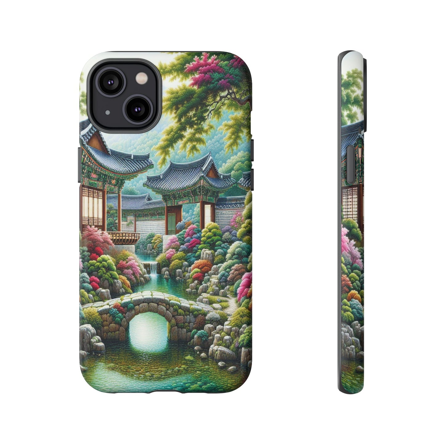 Custom ProtectiveTranquil Garden RetreatIphone Case Compatible With Iphone 16 15 14 - Phone Cover