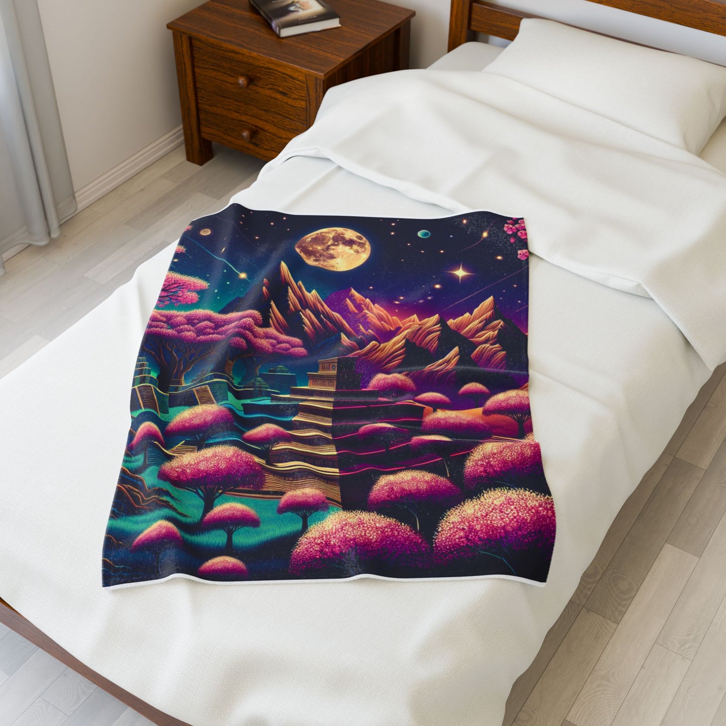 Lunar Fantasia- Plush Blanket