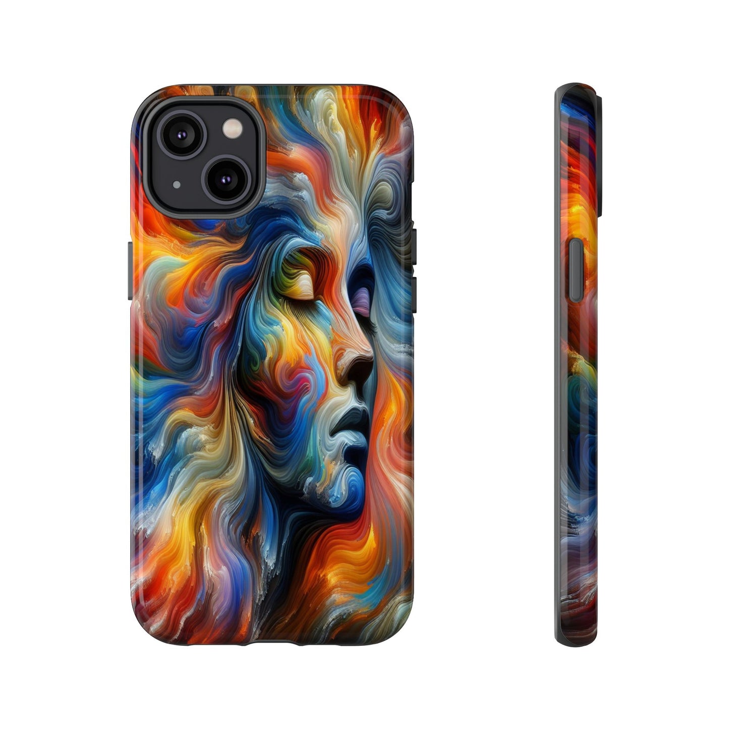 Custom Protective Whirlwind of Colors Iphone Case Compatible With Iphone 16 15 14 - Phone Cover