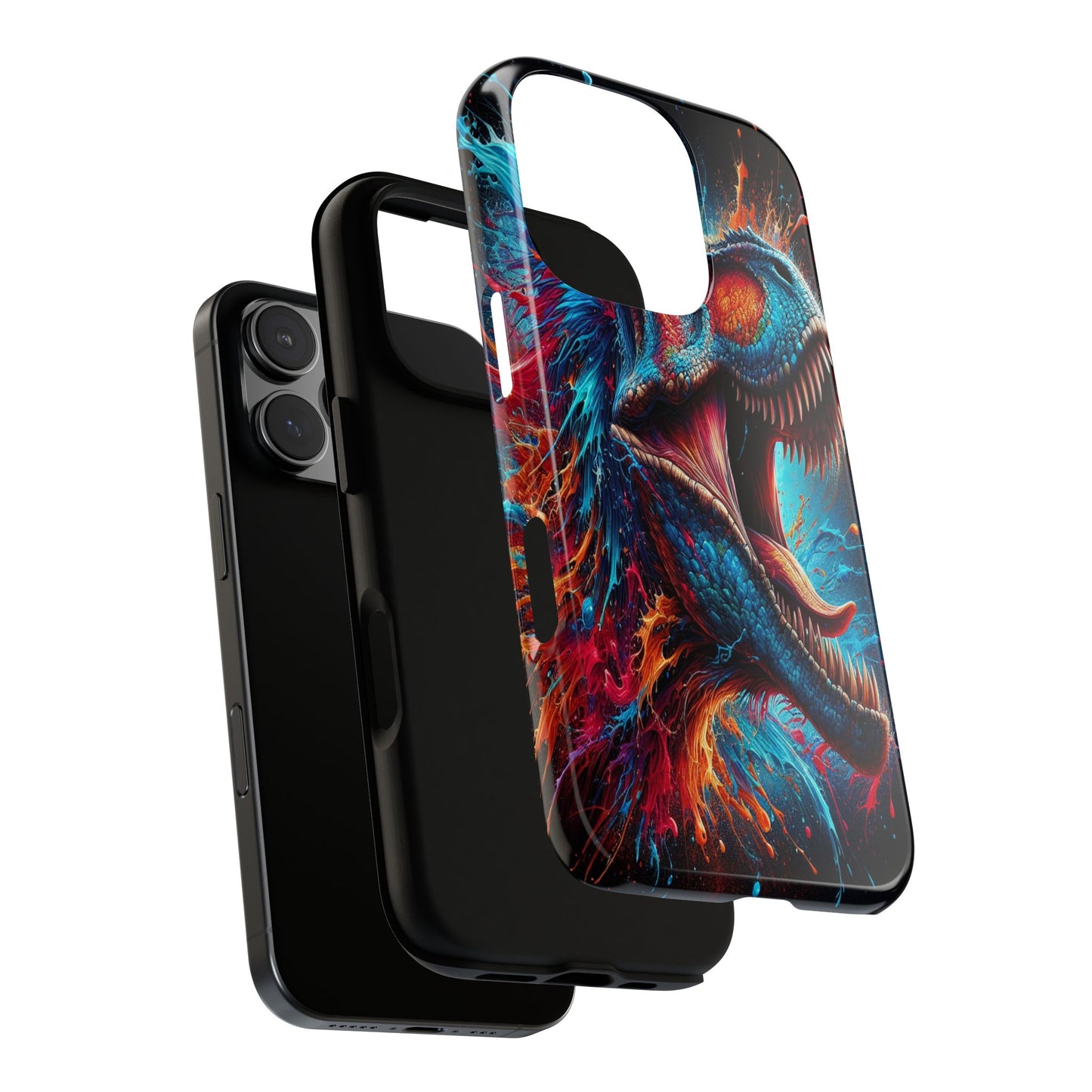 Colorburst Dinosaur Roar - Phone Case