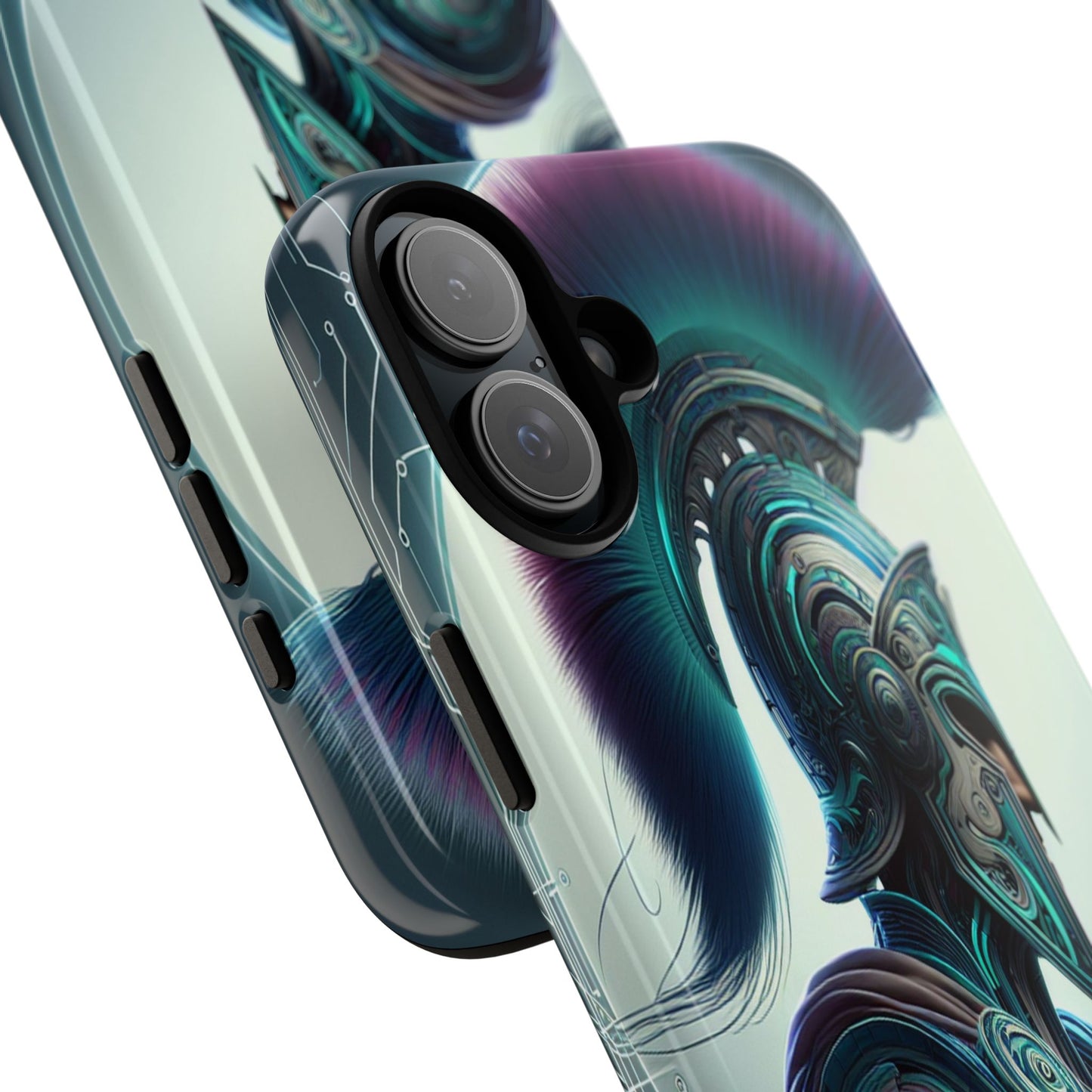 Custom ProtectiveGuardian of the Digital RealmIphone Case Compatible With Iphone 16 15 14 - Phone Cover