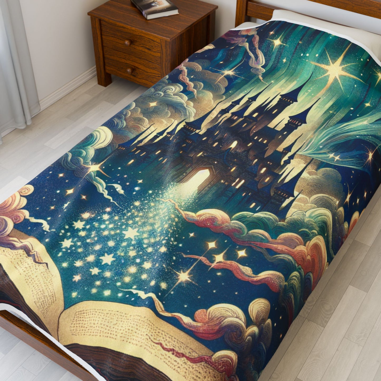 Enchanted Nightfall Tales - Plush Blanket